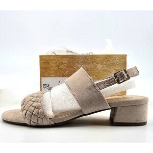 Bella Vita Women's Ellison Heeled Slingback Sandals Blush Suede Size 6 New